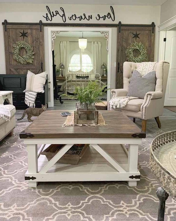 Amazing Farmhouse Coffee Tables You'll Love – Farmhousehub | Coffee For Living Room Farmhouse Coffee Tables (View 15 of 20)