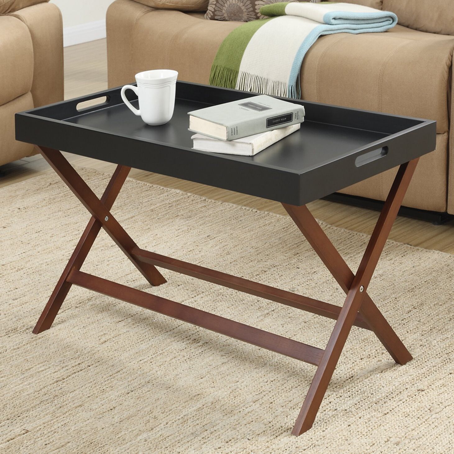 Andover Mills Lockheart Coffee Table With Removable Tray & Reviews Intended For Coffee Tables With Trays (View 9 of 20)