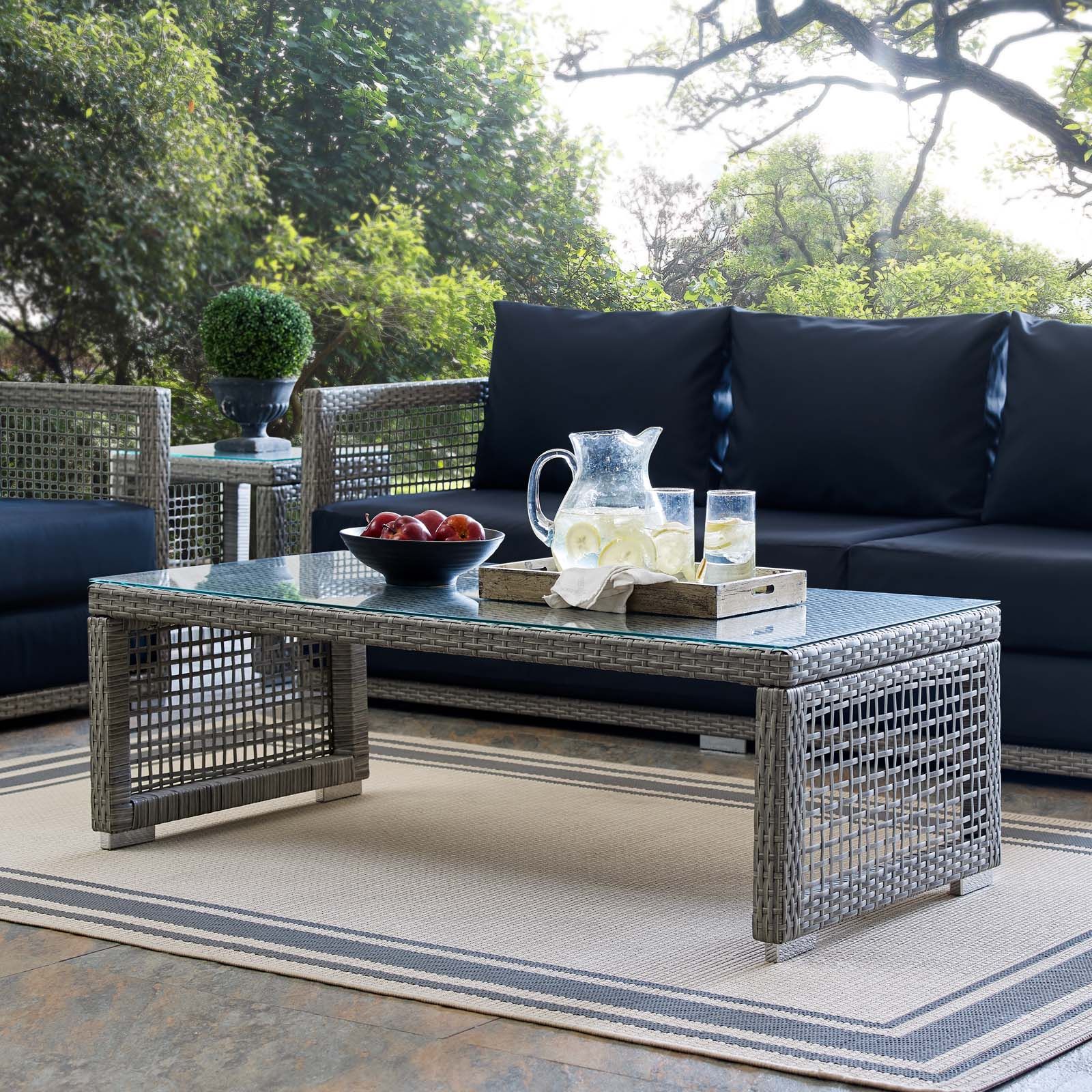 Featured Photo of 2024 Latest Modern Outdoor Patio Coffee Tables