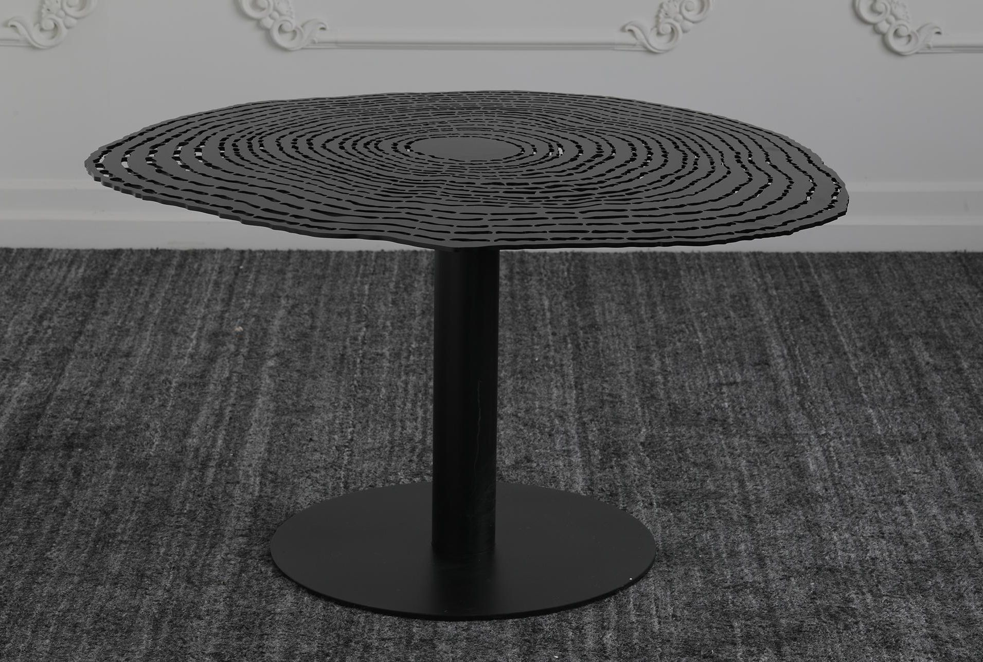 Black Perforated Top Coffee Table | Living Spaces Regarding Studio 350 Black Metal Coffee Tables (View 15 of 20)