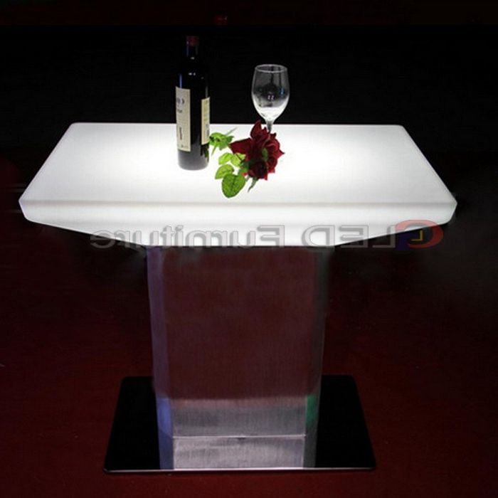 China Rgb Waterproof Led Coffee Table Plastic Furniture For Event Inside Waterproof Coffee Tables (View 17 of 20)