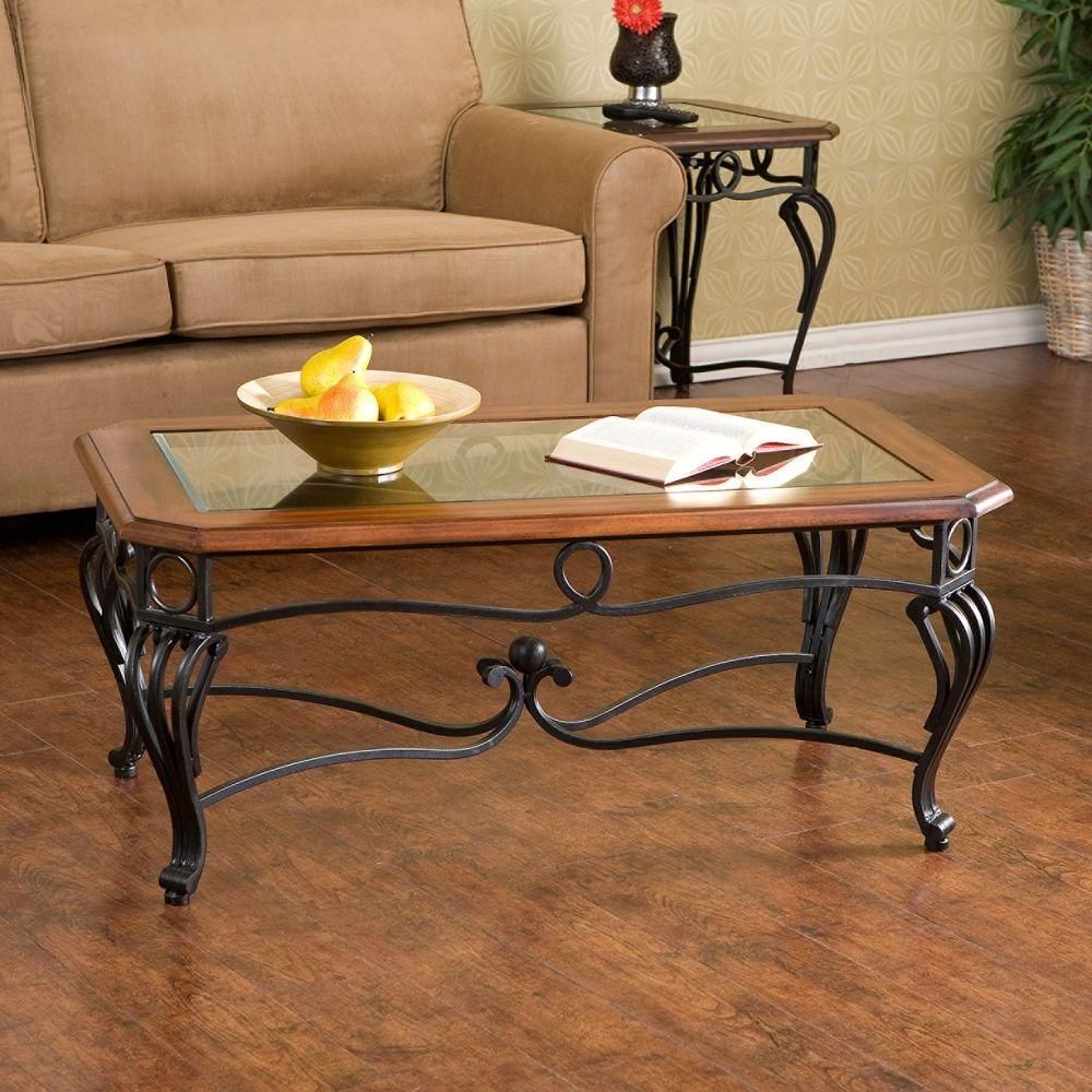 Coffee Table Design, 4 Piece Coffee Table, Iron Coffee Table, Black Throughout Southern Enterprises Larksmill Coffee Tables (Gallery 3 of 20)