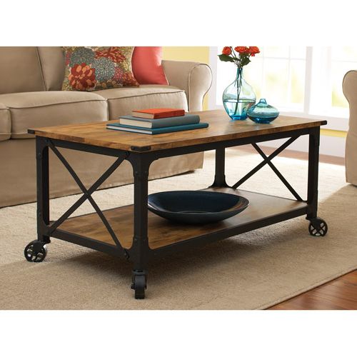Coffee Table On Casters, Move It Anytime – Homesfeed Regarding Coffee Tables With Casters (View 16 of 20)