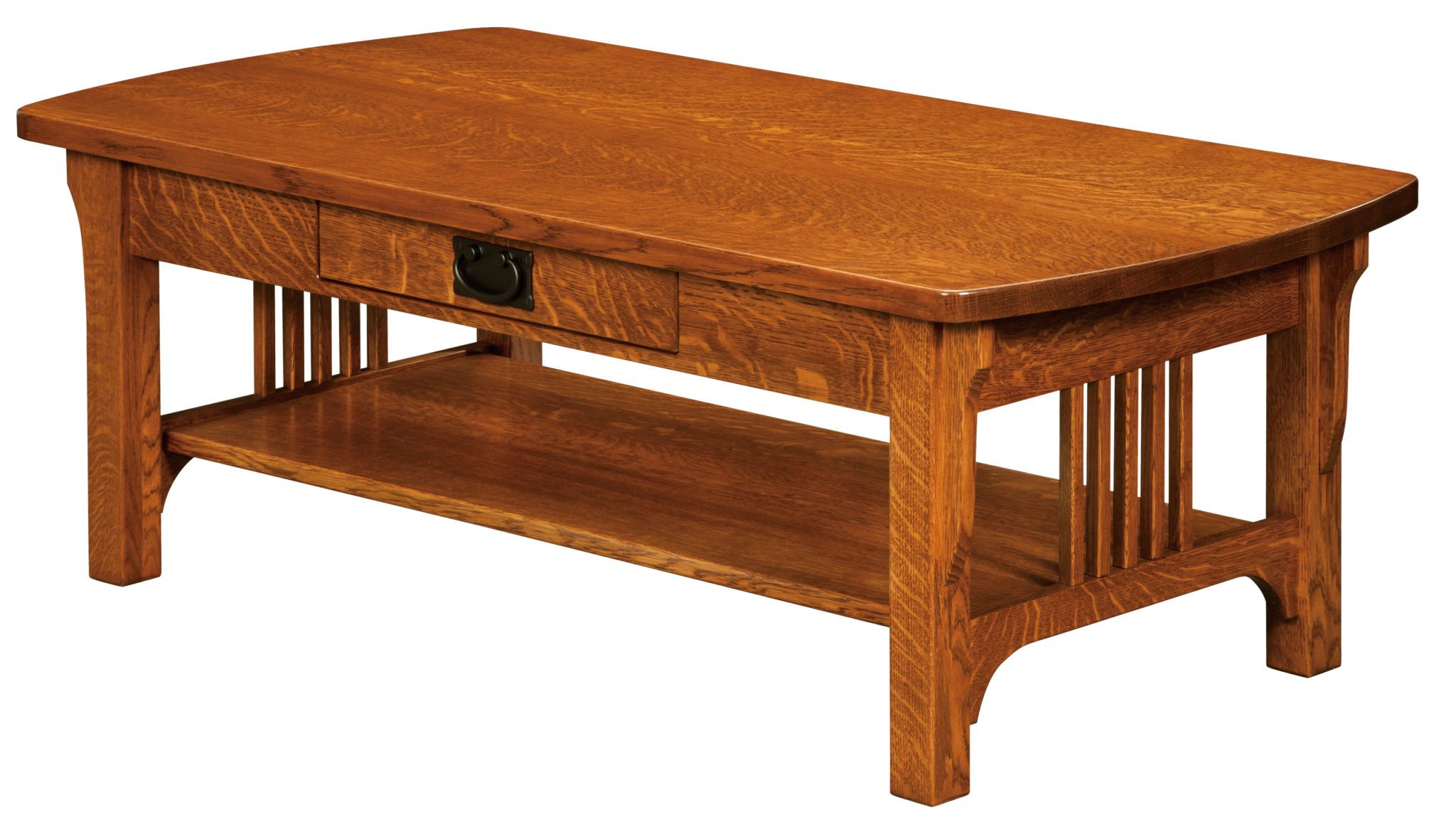 Craftsman Mission Coffee Table | Amish Solid Wood Coffee Tables Within Pemberly Row Replicated Wood Coffee Tables (View 17 of 20)