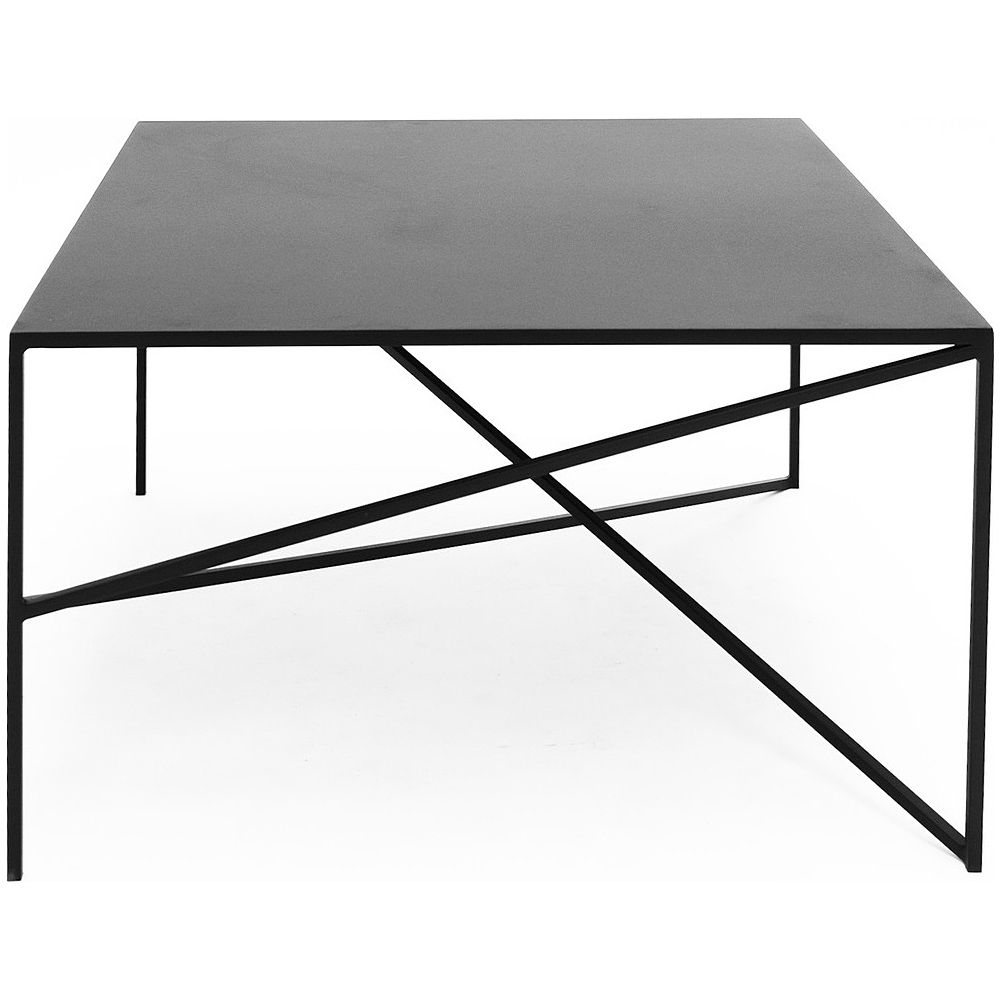 Designer Object046 70x70 Black Metal Coffee Table Ng Design With Studio 350 Black Metal Coffee Tables (View 11 of 20)