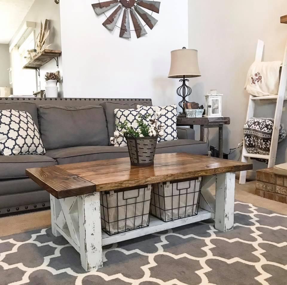 Featured Photo of 20 Inspirations Living Room Farmhouse Coffee Tables