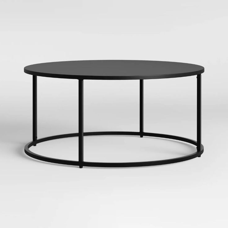 Glasgow Round Metal Coffee Table Black – Project 62™ | Round Metal For Studio 350 Black Metal Coffee Tables (View 18 of 20)