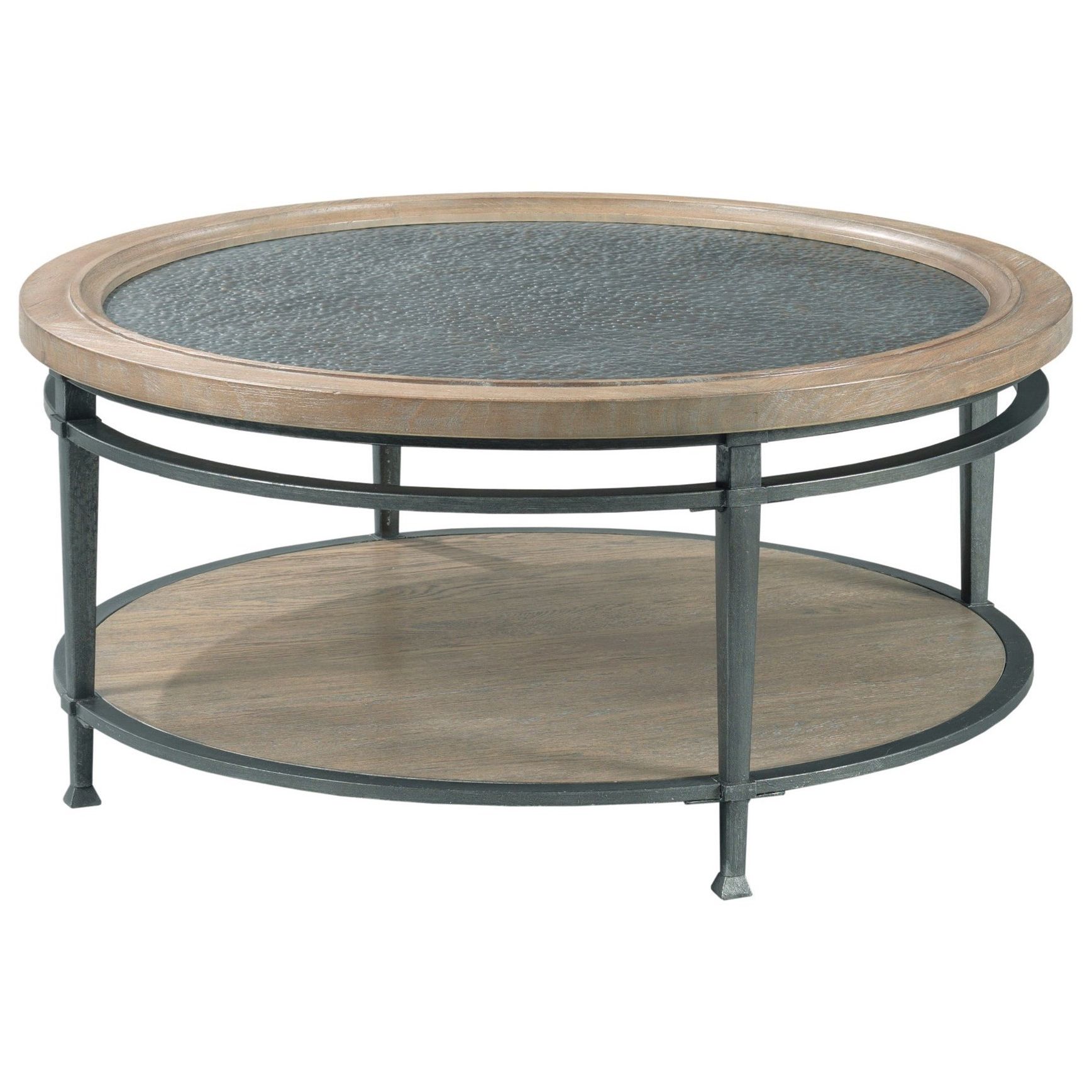 Hammary Austin Transitional Round Coffee Table | Wilson's Furniture With Regard To Monaco Round Coffee Tables (View 13 of 20)