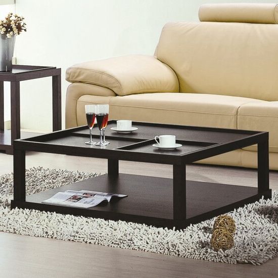 Hokku Designs Parson Coffee Table With Removable Tray | Allmodern Throughout Detachable Tray Coffee Tables (View 7 of 20)