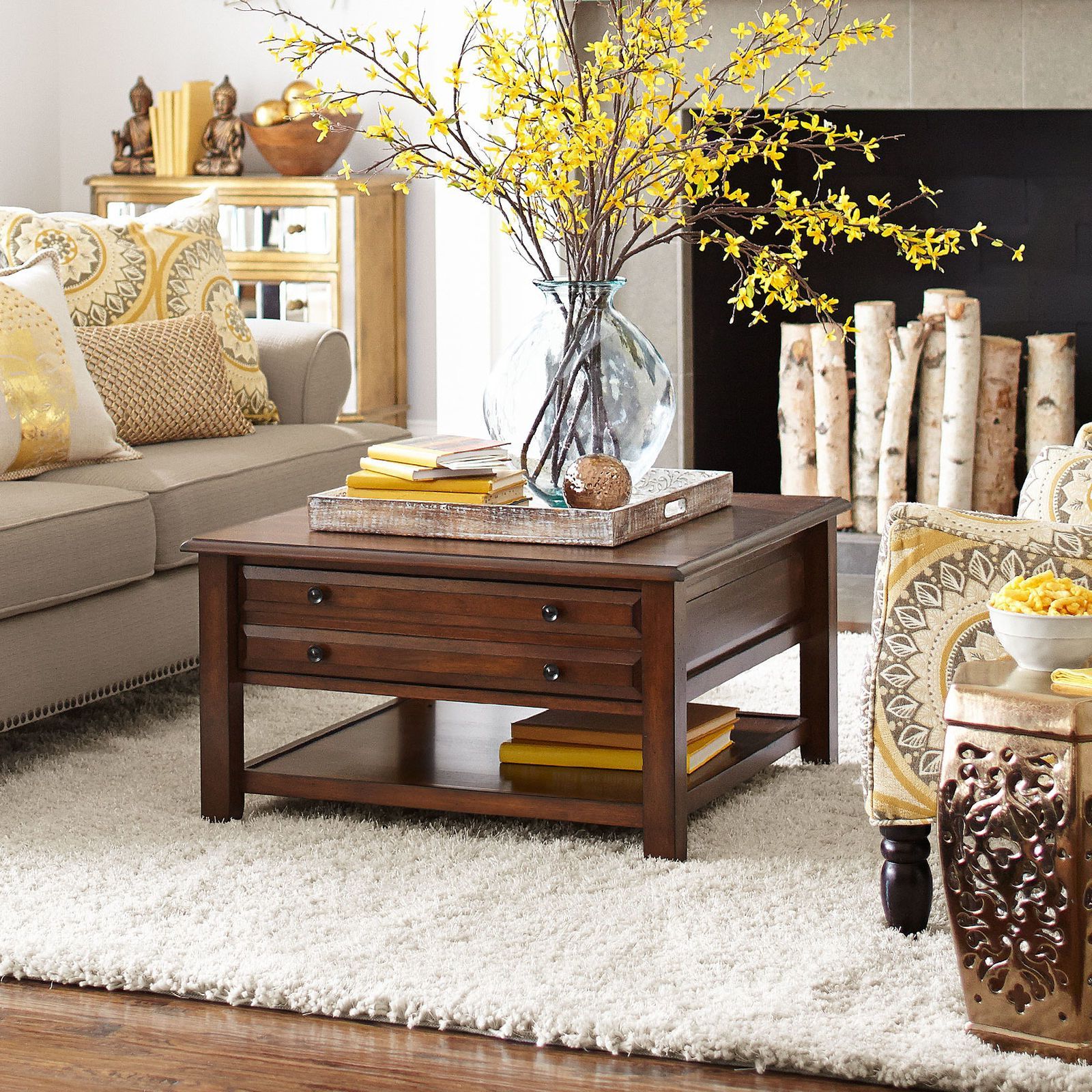 How To Decorate Your Square Coffee Table With Style – Coffee Table Decor Pertaining To Transitional Square Coffee Tables (Gallery 9 of 20)