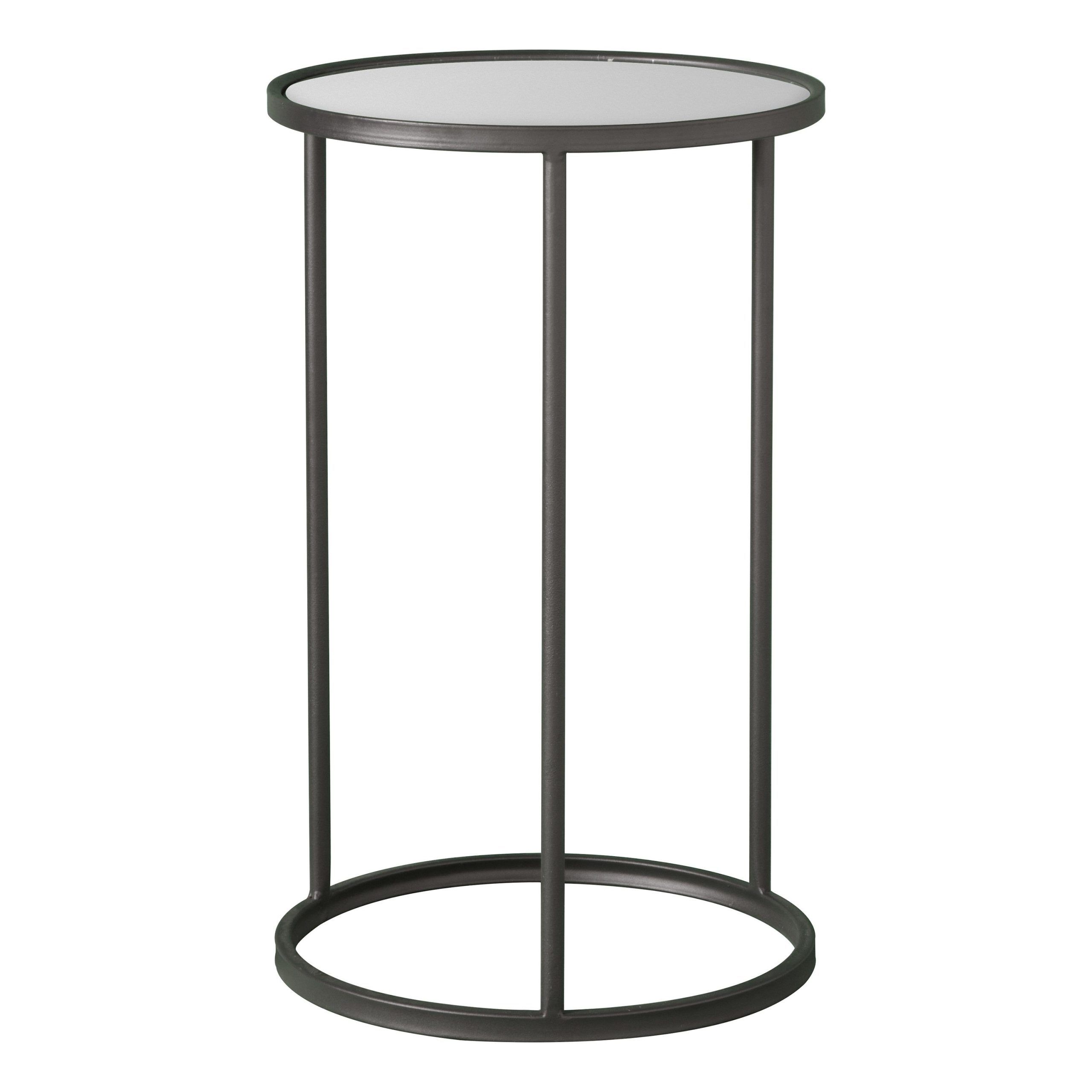 Huttone Side Table | Metal Side Table, Side Table, Mirror Side Table Intended For Metal Side Tables For Living Spaces (Gallery 8 of 20)