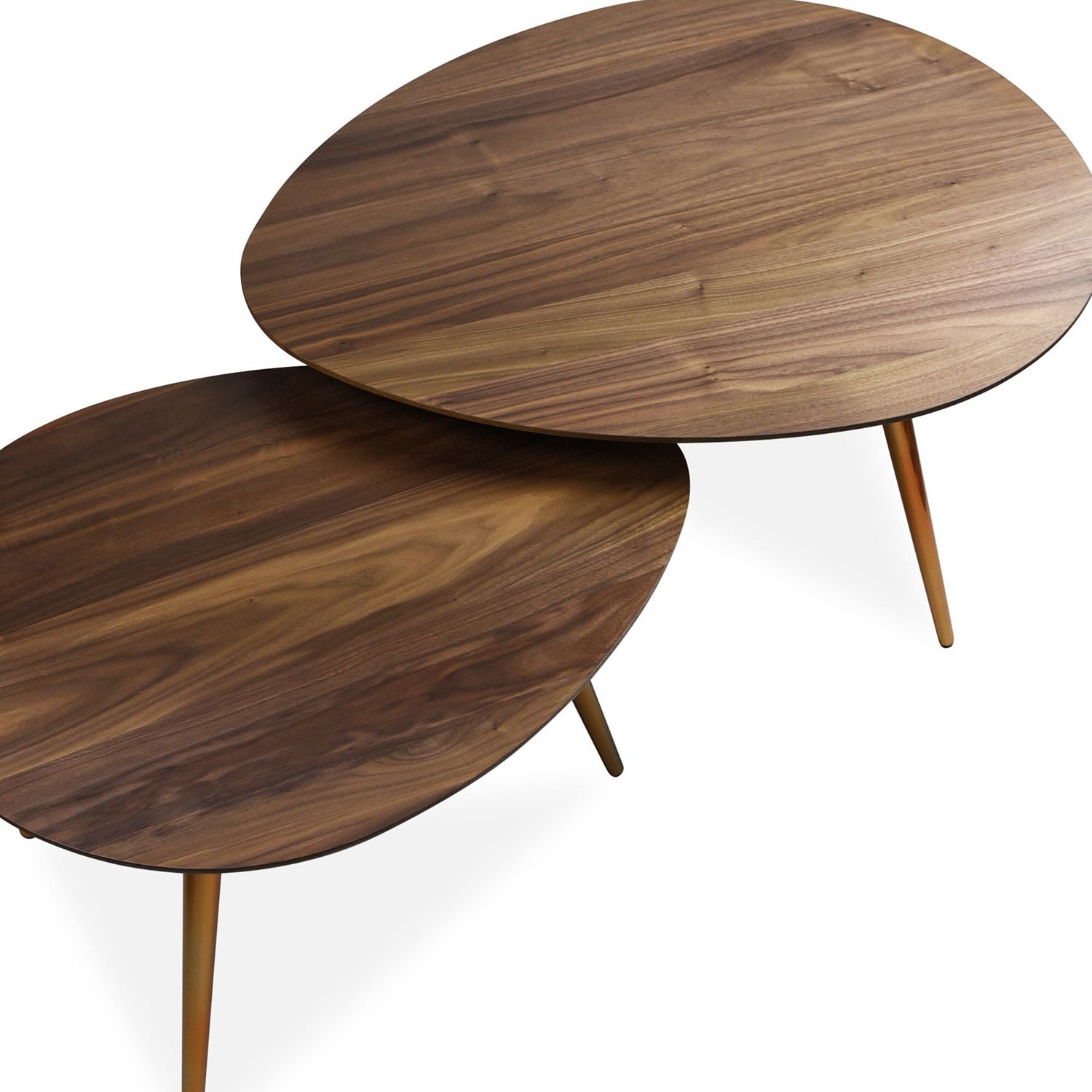 Maddox Mid Century Modern Nesting Coffee Table Set – Edloe Finch Regarding Mid Century Modern Coffee Tables (Gallery 11 of 20)
