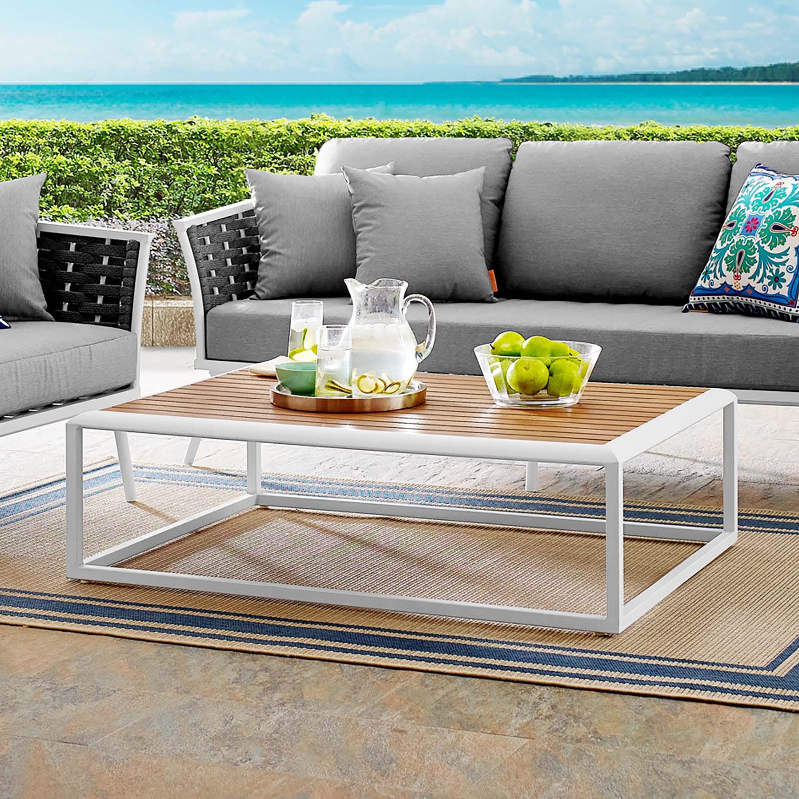 Modterior :: Outdoor :: Coffee Tables :: Stance Outdoor Patio Aluminum In Modern Outdoor Patio Coffee Tables (View 5 of 20)