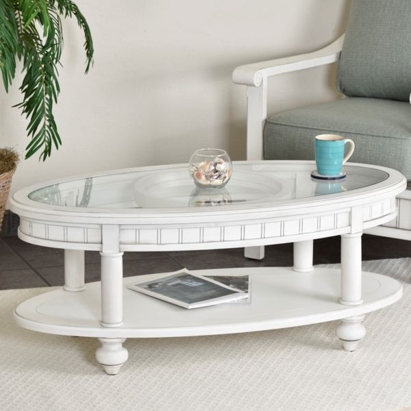 Monaco Oval Coffee Table – Sea Winds Trading Co (View 14 of 20)
