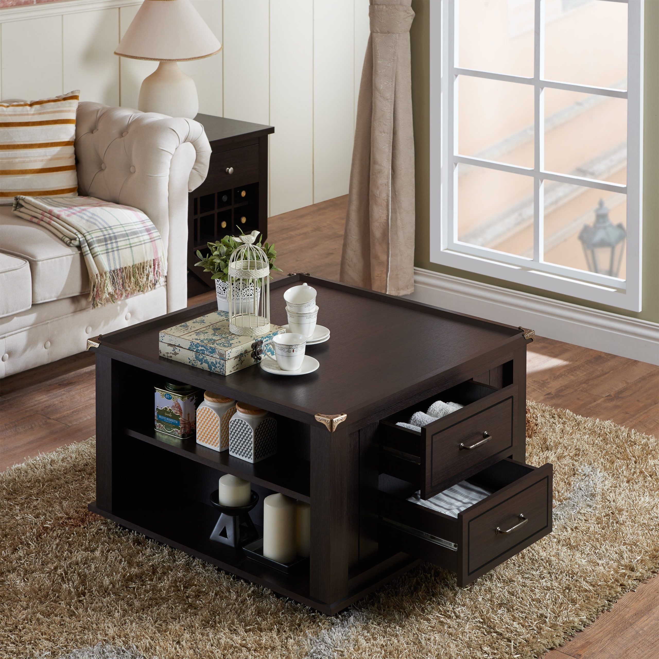 Our Best Living Room Furniture Deals | Coffee Table, Furniture Of Inside Transitional Square Coffee Tables (Gallery 5 of 20)
