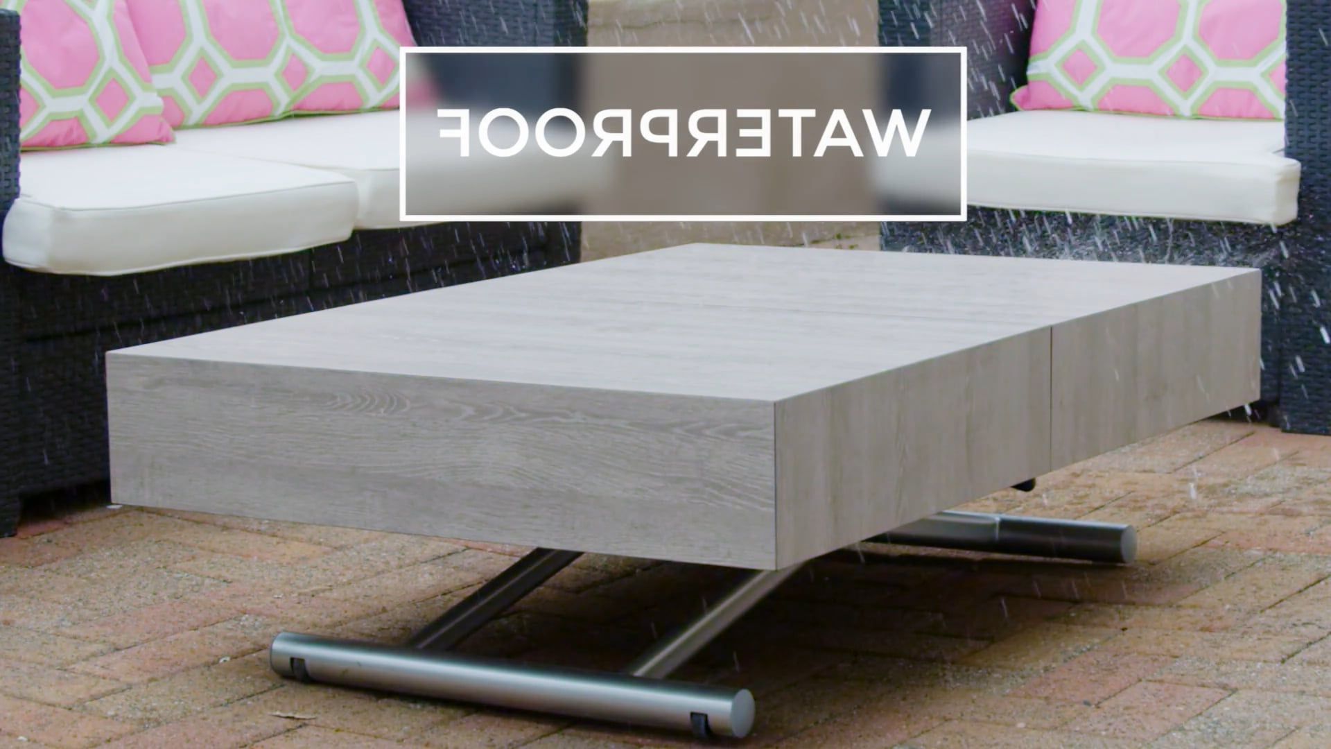 Outdoor Waterproof Expandable Box Coffee Table (View 9 of 20)