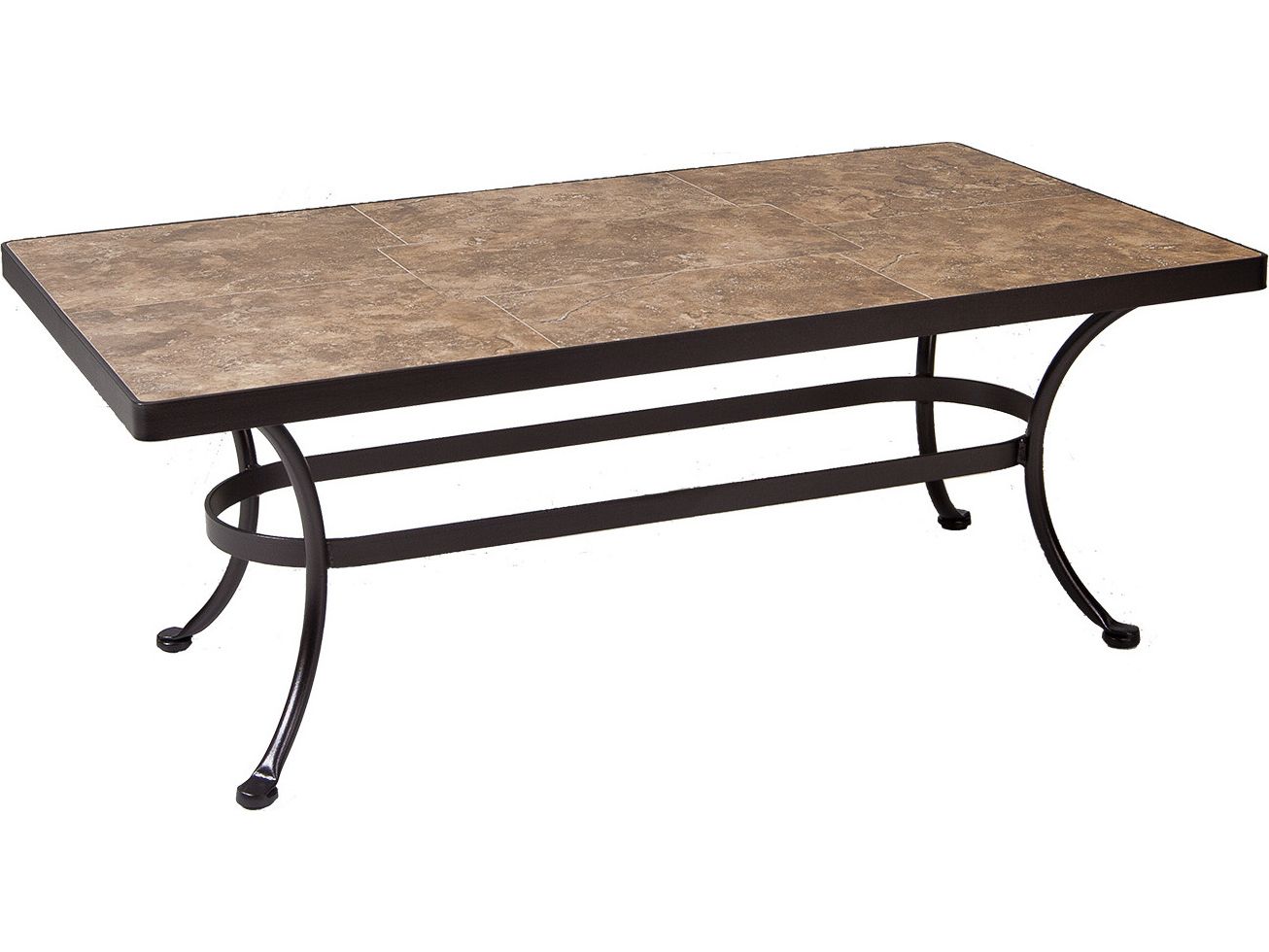 Ow Lee Wrought Iron Rectangular Coffee Table Base 43w X 20''d X  (View 8 of 20)