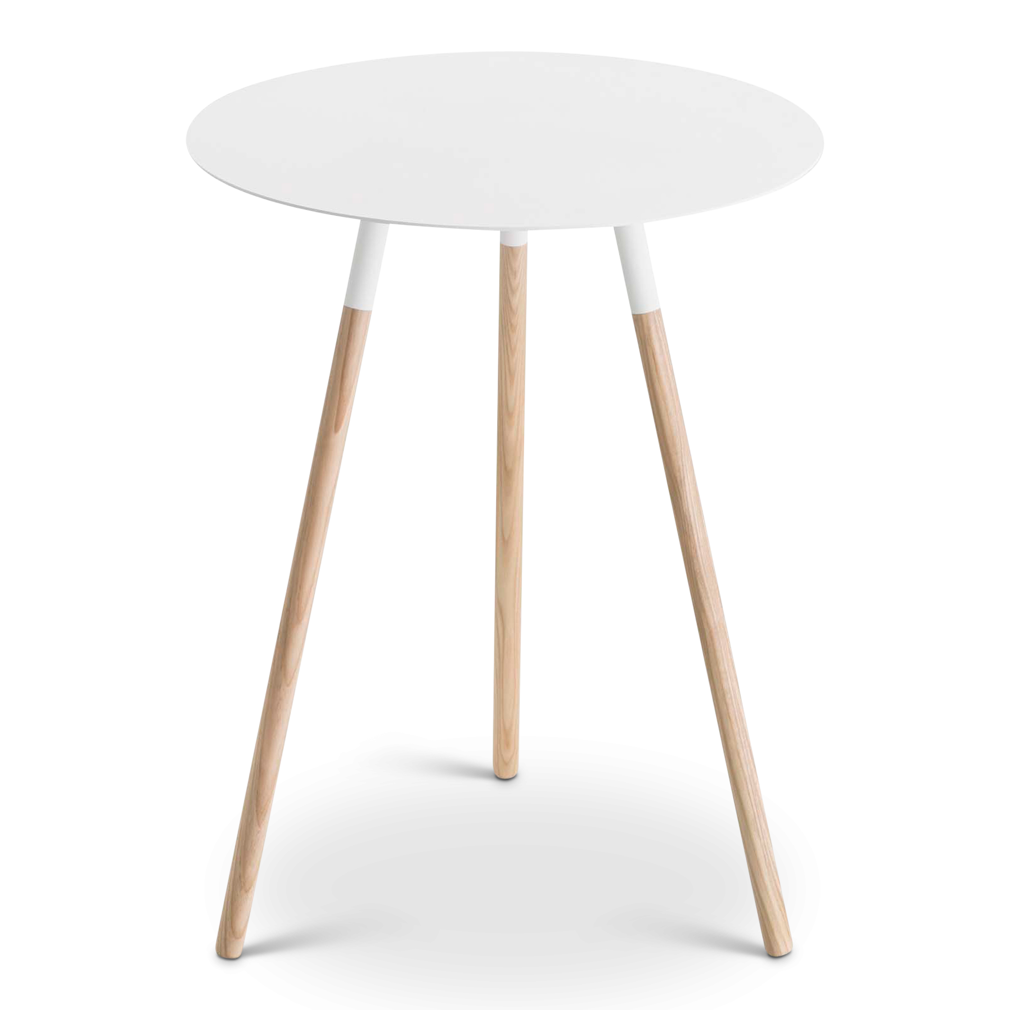 Plain Round Side Table, White – Gessato Design Store Throughout Transparent Side Tables For Living Rooms (Gallery 7 of 20)
