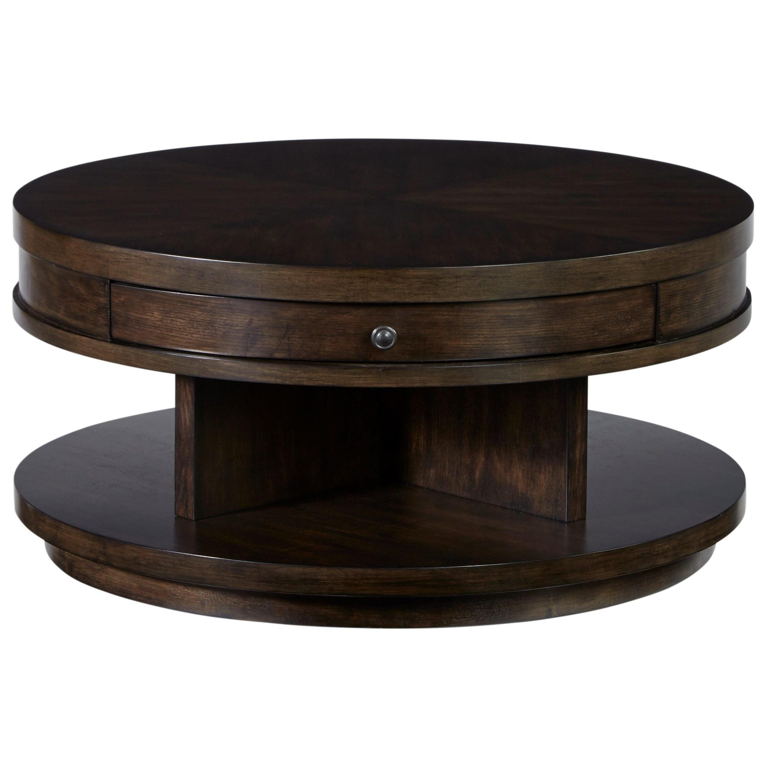 Progressive Furniture Augustine Casual Round Cocktail Table With 1 Regarding Progressive Furniture Cocktail Tables (View 9 of 20)
