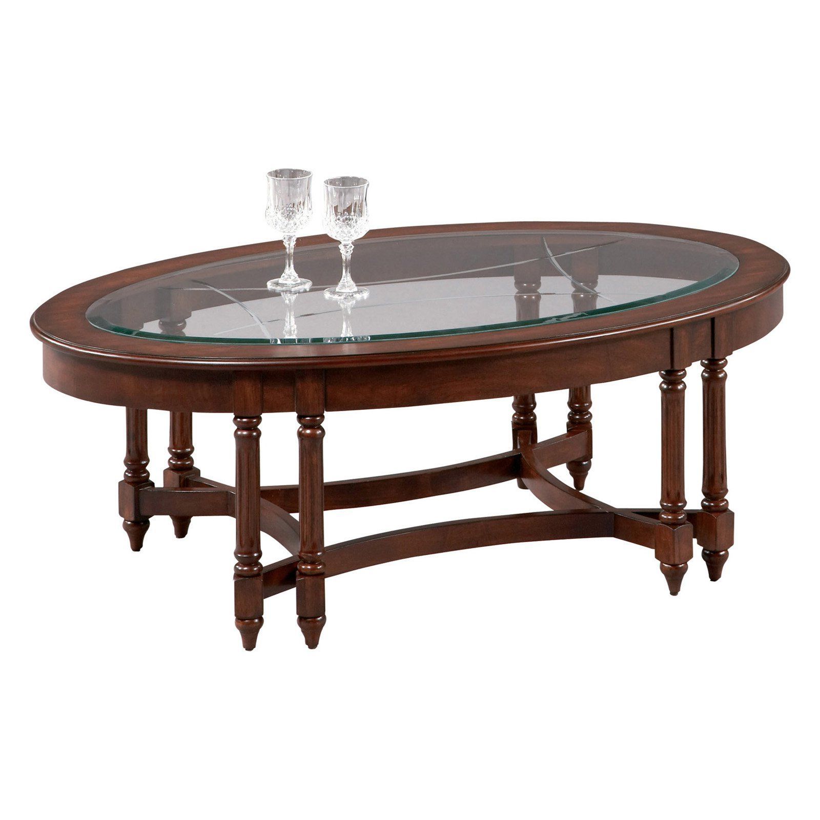 Progressive Furniture Oval Cocktail Table – Dark Berry | Progressive For Progressive Furniture Cocktail Tables (View 13 of 20)