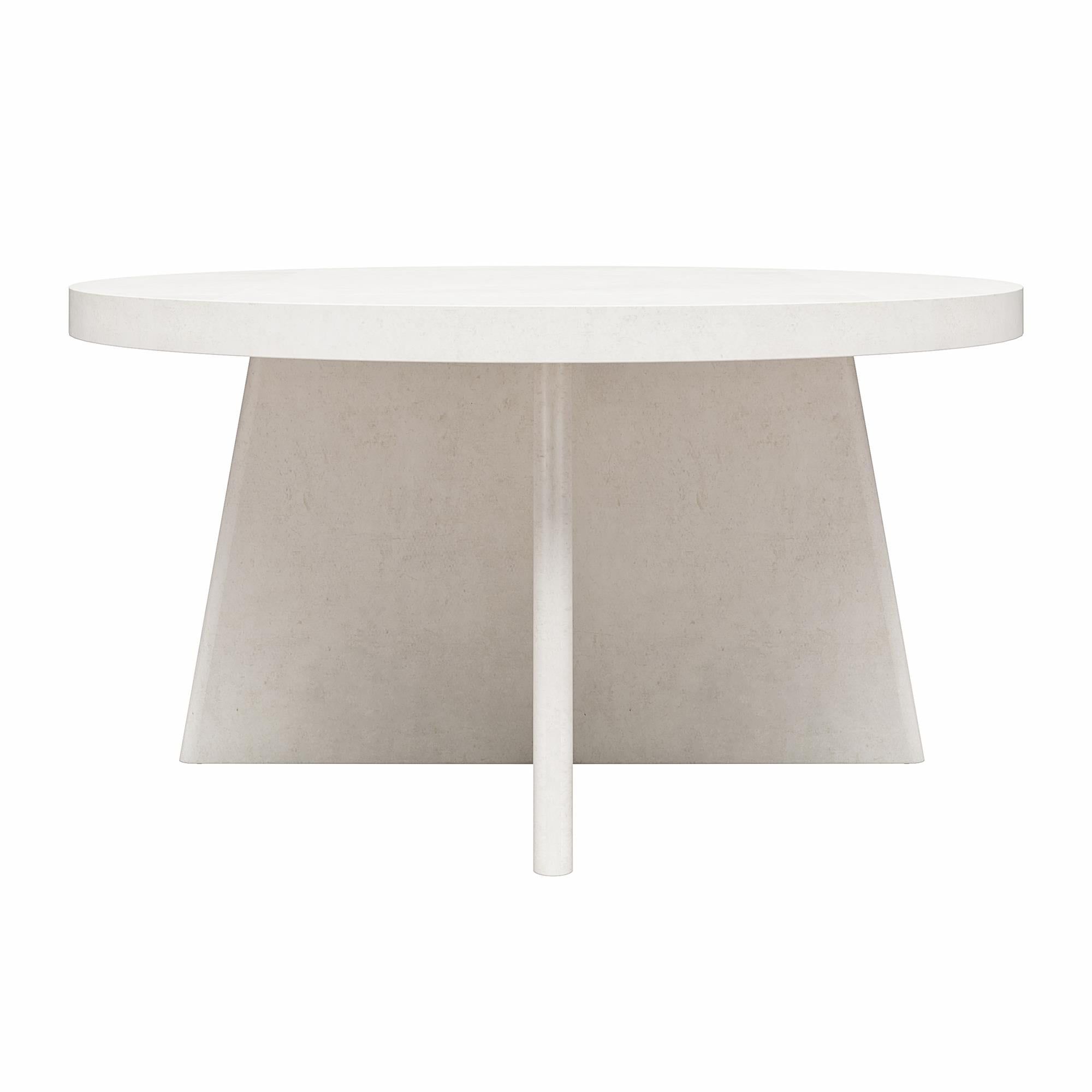Queer Eye Liam Round Coffee Table, Plaster – Walmart In Liam Round Plaster Coffee Tables (Gallery 11 of 20)