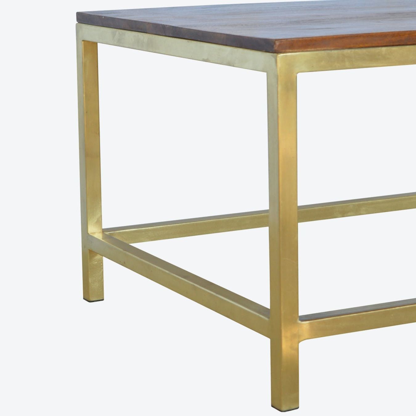 Rectangular Coffee Table With Gold Baseartisan Furniture – Fy Inside Rectangular Coffee Tables With Pedestal Bases (View 13 of 20)