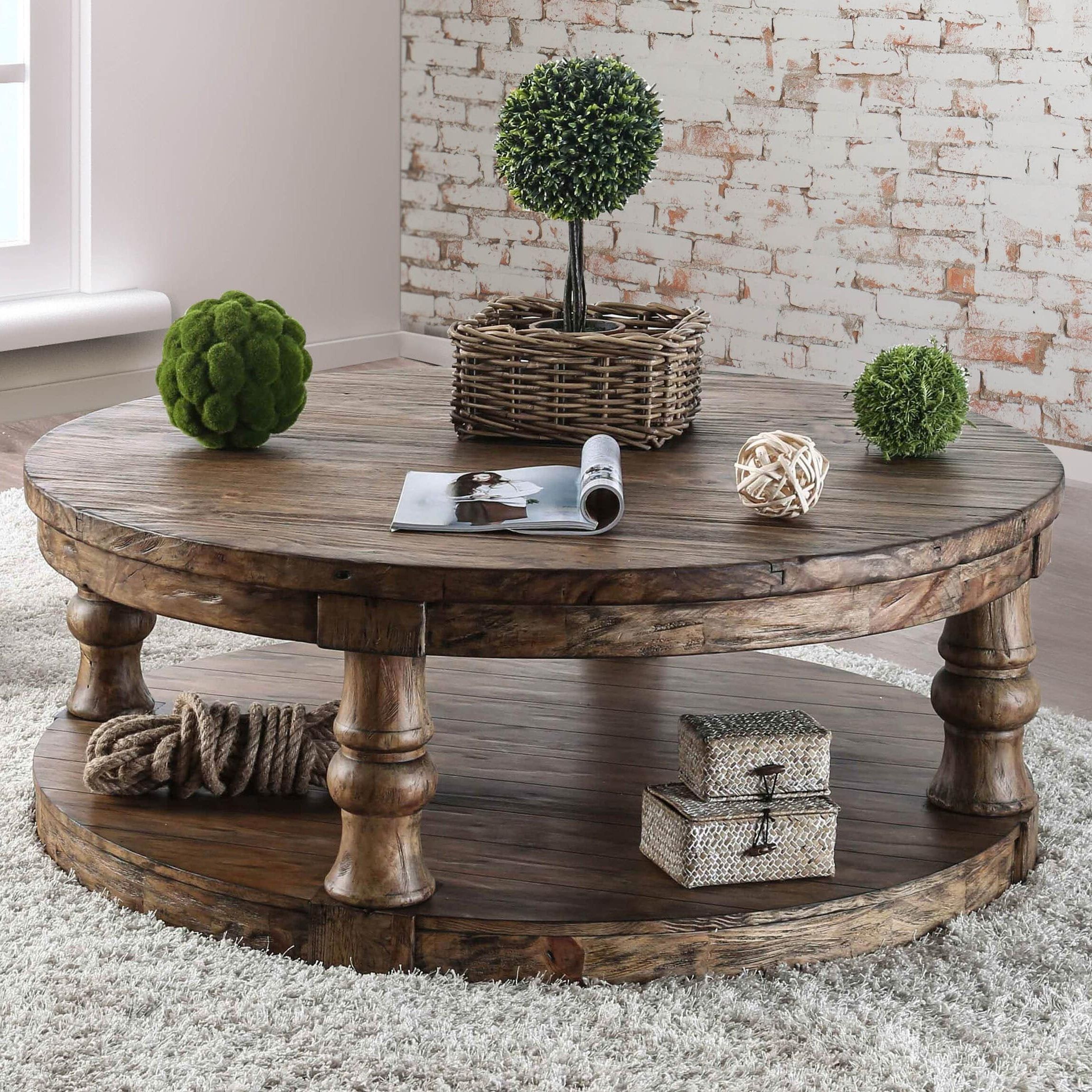 Round Rustic Coffee Table Sets – Rustic Coffee Tables That You Need To In Brown Rustic Coffee Tables (Gallery 17 of 20)