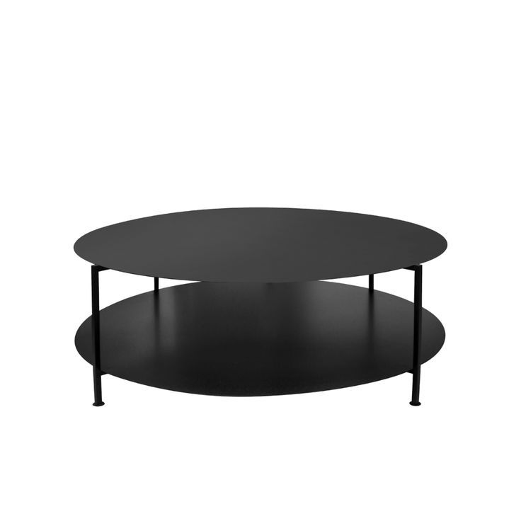 Round Steel Coffee Table With Shelf – Lim.co (View 18 of 20)