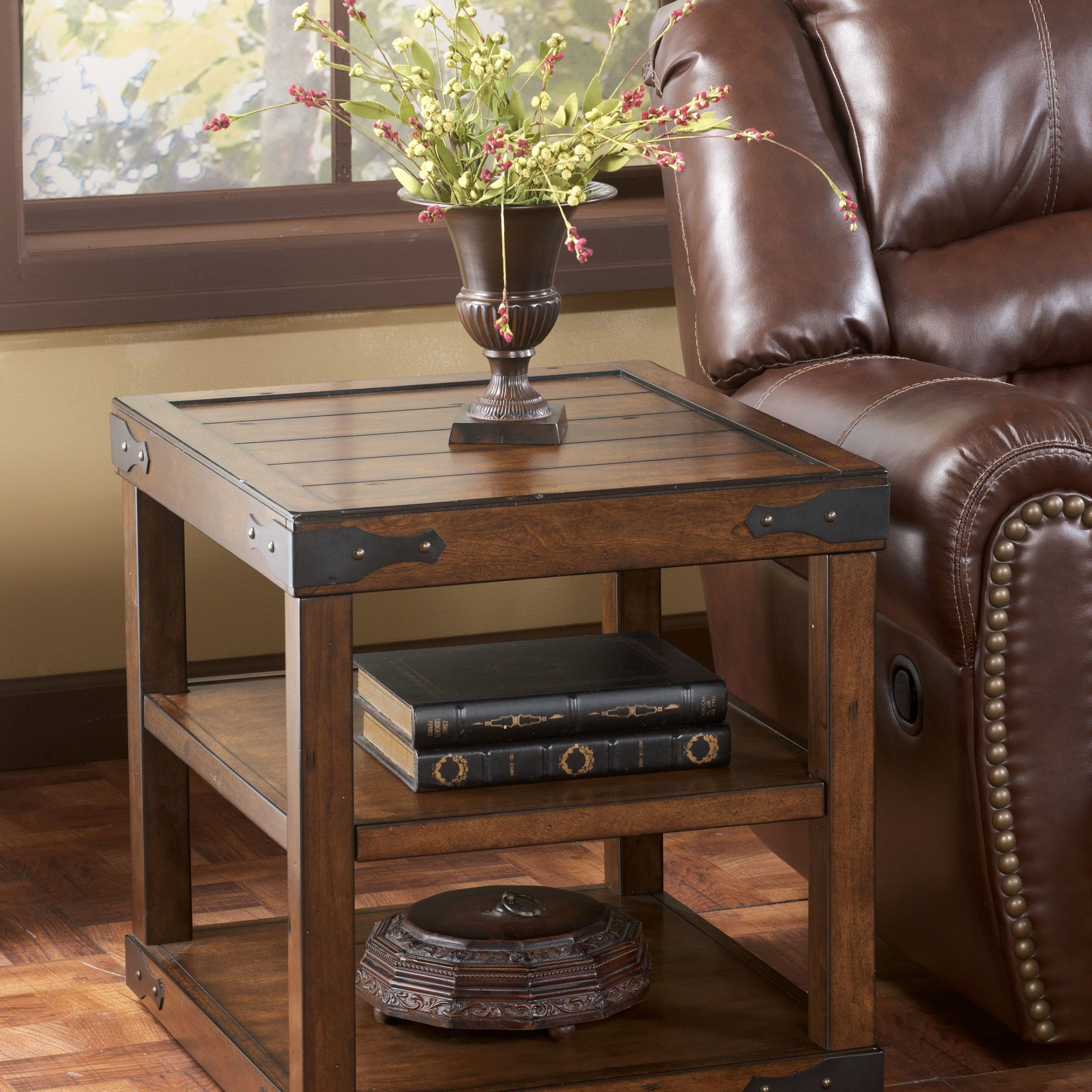 Shepherdsville Traditional Brown Wood Coffee Table Set | Rustic End With Regard To Brown Rustic Coffee Tables (View 16 of 20)