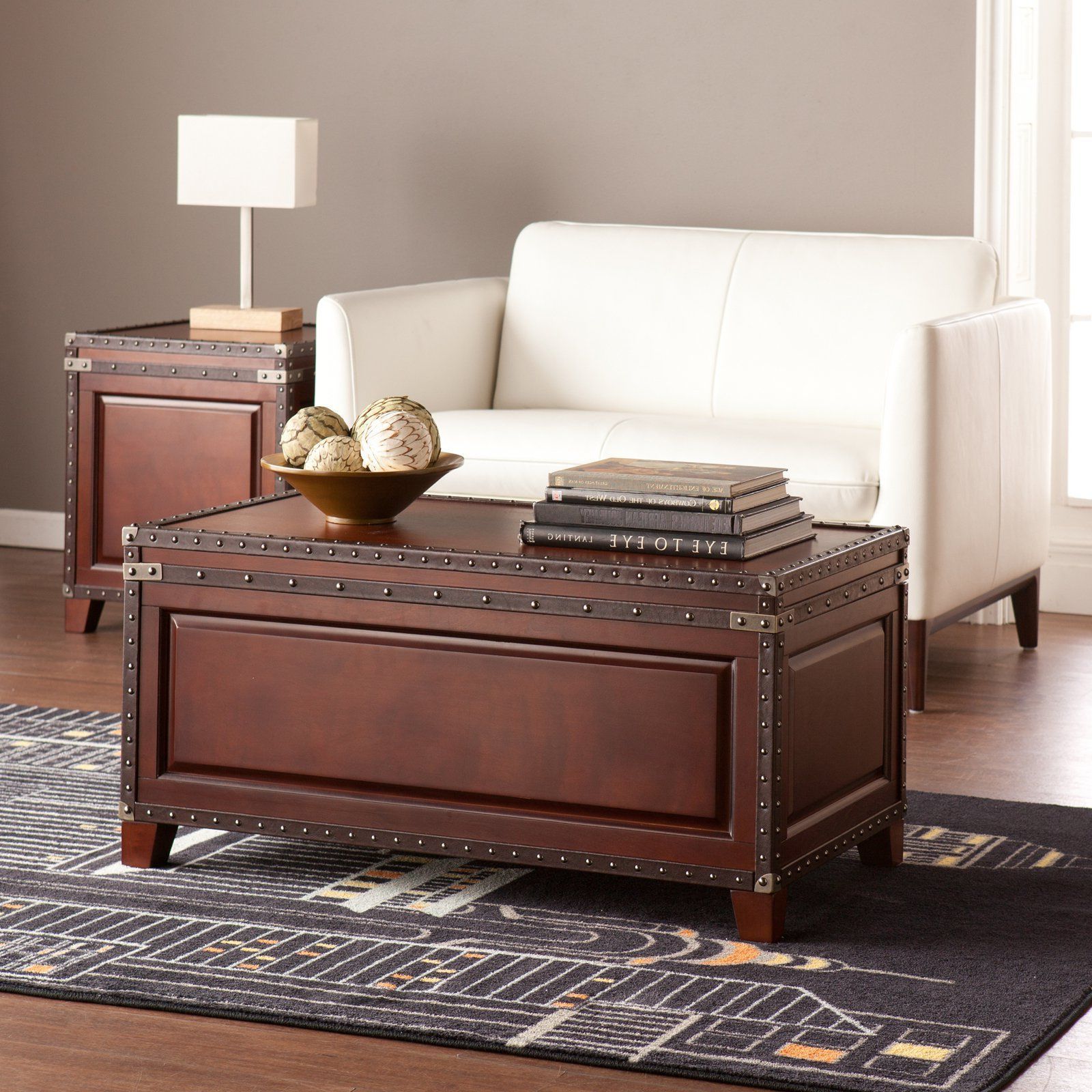 Southern Enterprises Amherst Trunk Coffee Table | From Hayneedle Intended For Southern Enterprises Larksmill Coffee Tables (Gallery 2 of 20)