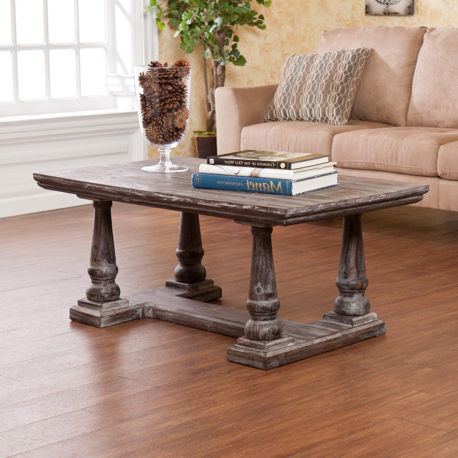 Southern Enterprises Marian Cocktail Table – Weathered Gray – The With Regard To Southern Enterprises Larksmill Coffee Tables (Gallery 6 of 20)