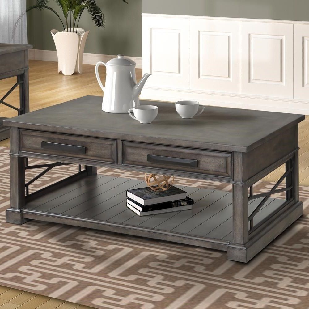 Sundance Transitional 2 Drawer Cocktail Table With Casters At Belfort Throughout Transitional Square Coffee Tables (Gallery 7 of 20)