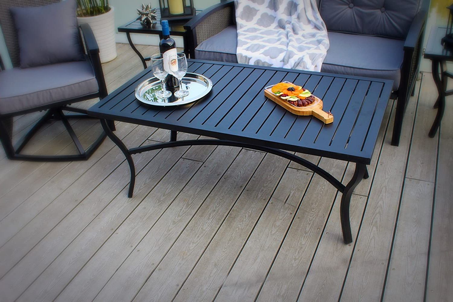 The 8 Best Outdoor Coffee Tables Of 2020 For Your Porch Or Patio | Spy In Outdoor Half Round Coffee Tables (View 10 of 20)