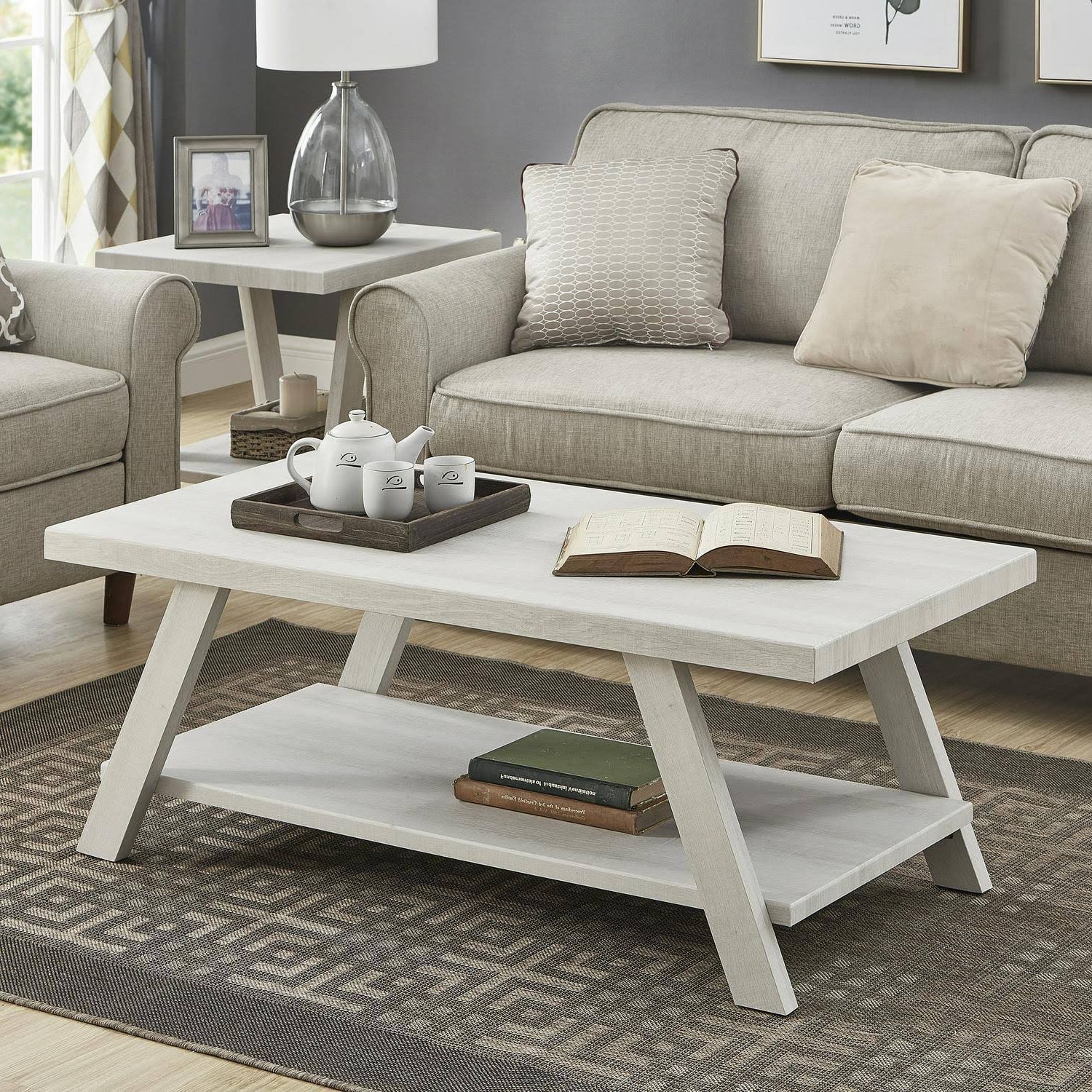 The Gray Barn Cedar Ridge Contemporary Replicated Wood Shelf Coffee For Pemberly Row Replicated Wood Coffee Tables (View 2 of 20)