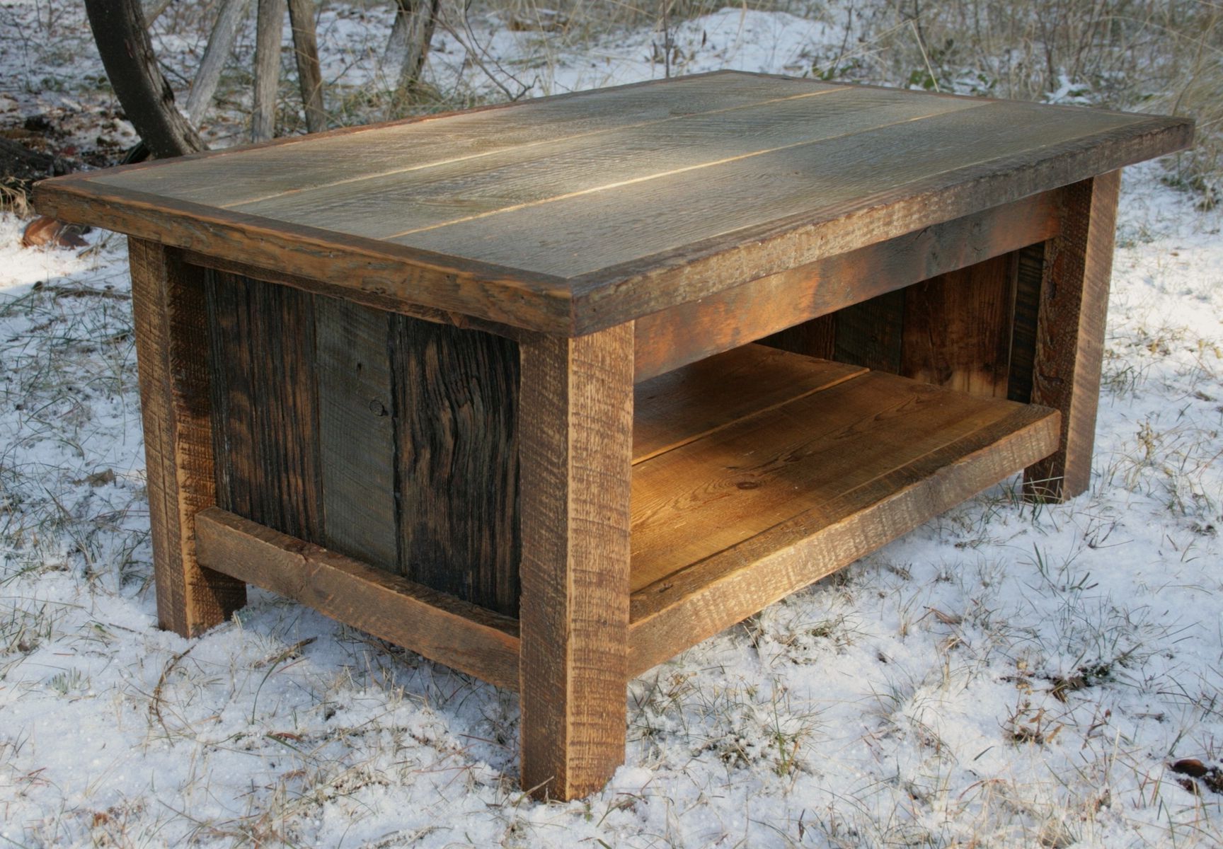 This Is A Custom Made Coffee Table Constructed Out Of Reclaimed Pertaining To Rustic Wood Coffee Tables (View 17 of 20)