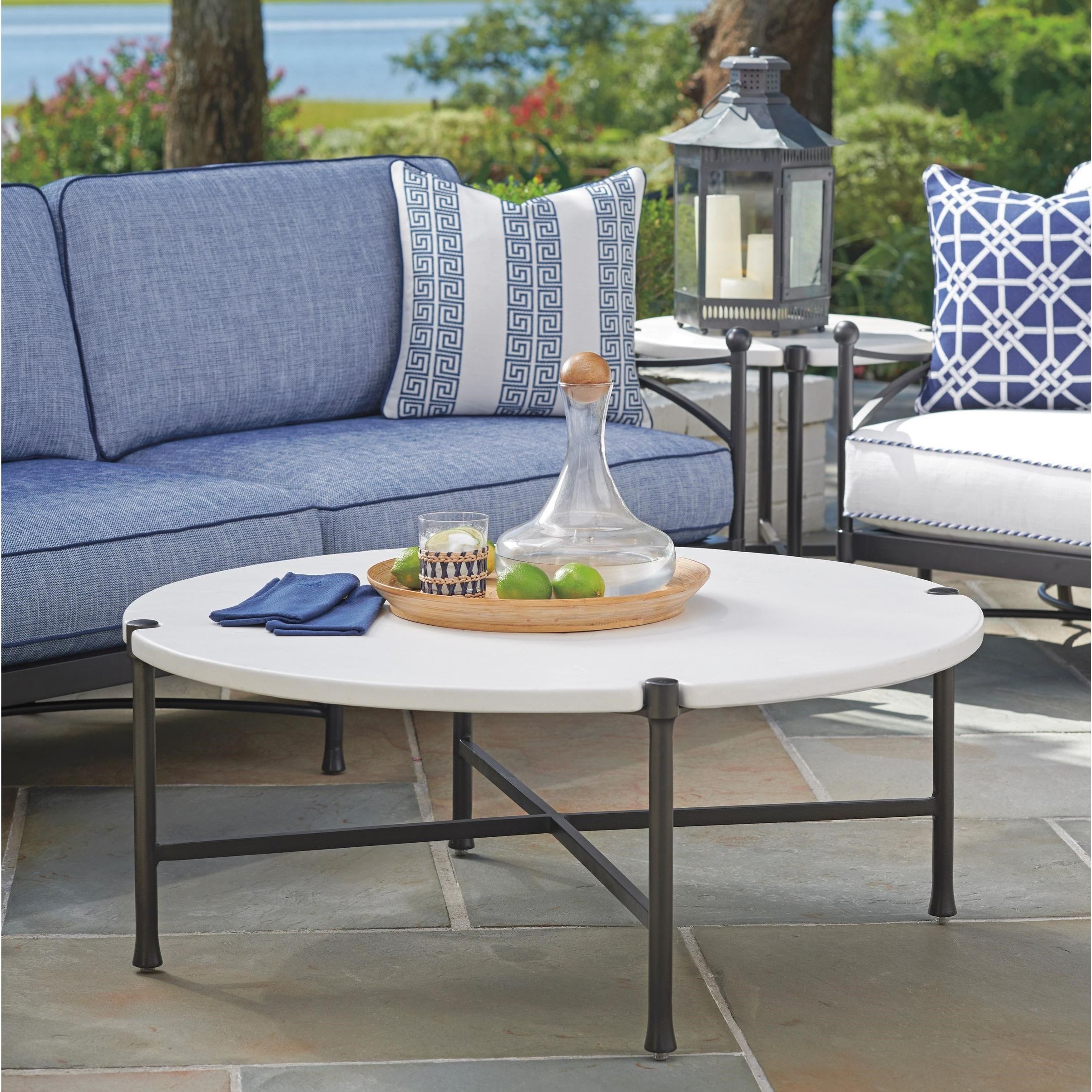 Tommy Bahama Outdoor Living Pavlova 3910 943 Outdoor Round Cocktail In Natural Outdoor Cocktail Tables (Gallery 2 of 20)
