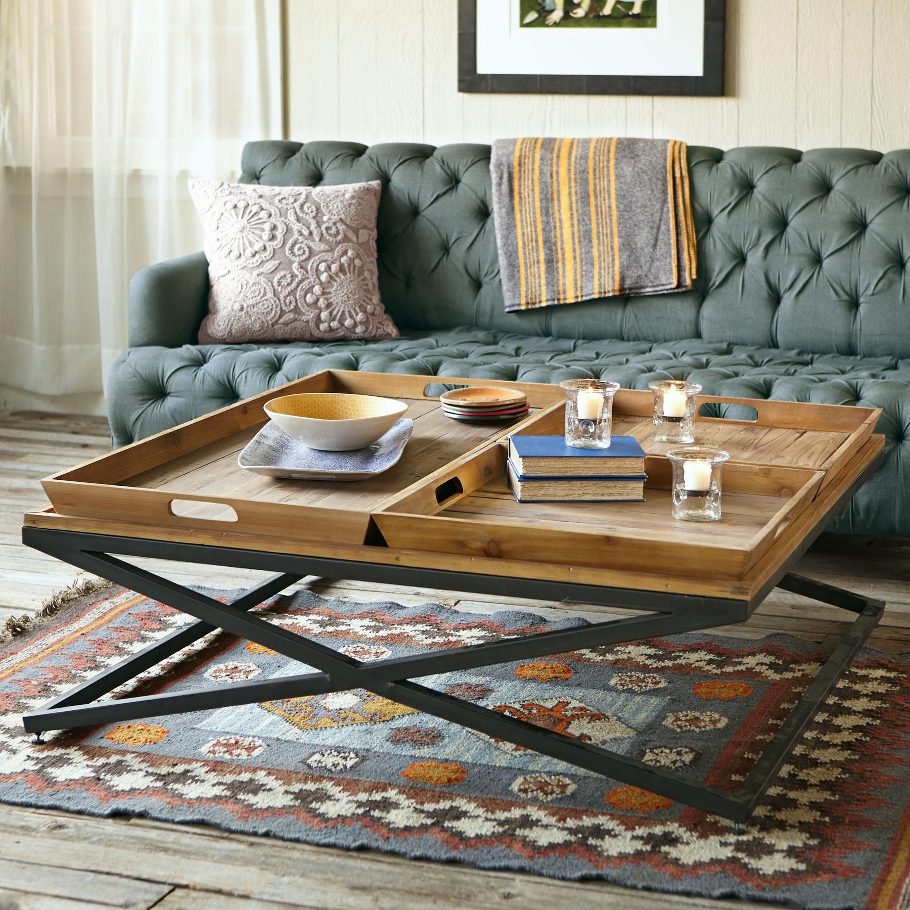 Tray Coffee Table: A Versatile And Stylish Addition To Your Home Intended For Coffee Tables With Trays (Gallery 3 of 20)
