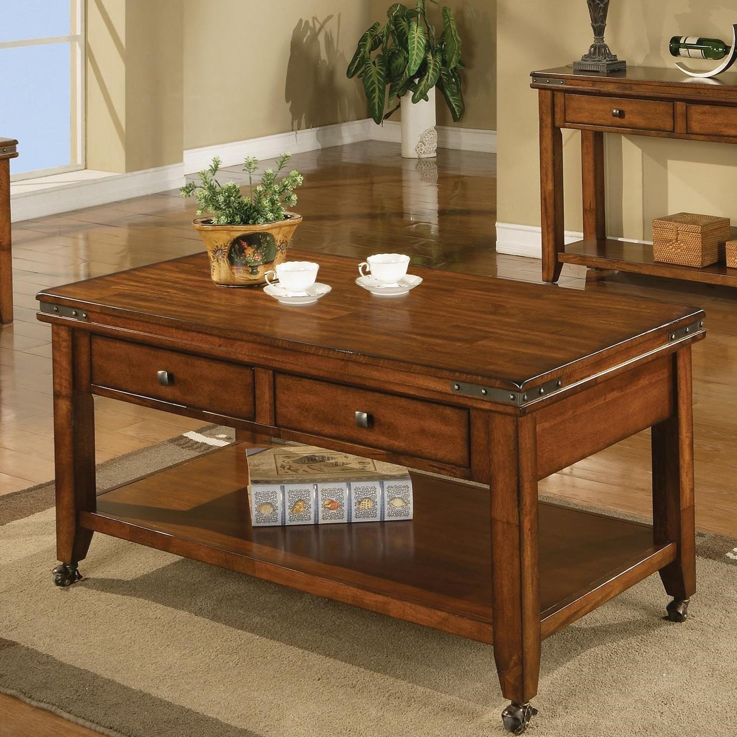 Winners Only Mango 50" Coffee Table With Casters | Fashion Furniture With Coffee Tables With Casters (Gallery 14 of 20)