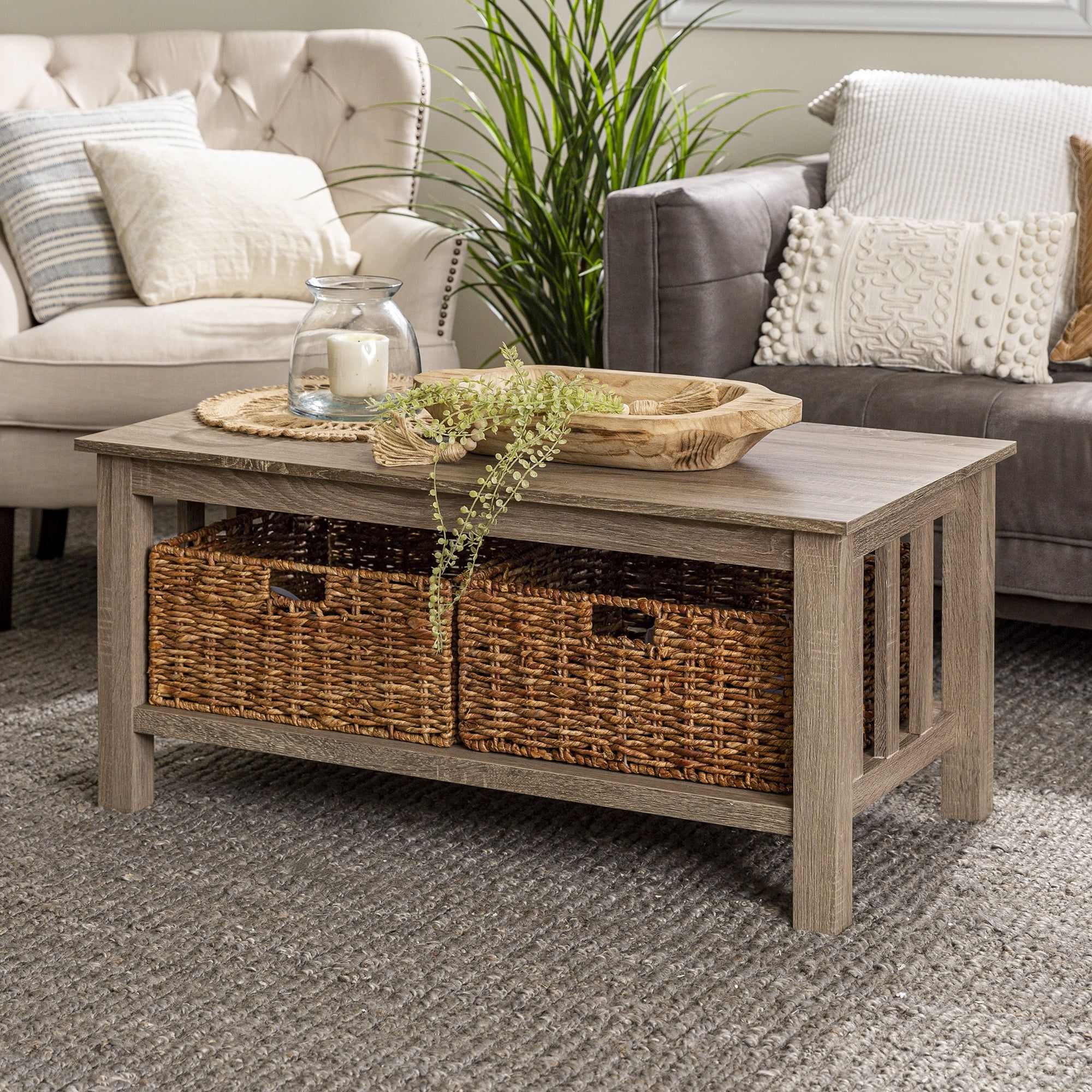 Woven Paths Traditional Storage Coffee Table W/ Bins $110 At Walmart With Woven Paths Coffee Tables (Gallery 13 of 20)