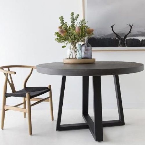 Black Round Glass-Top Console Tables (Photo 4 of 20)