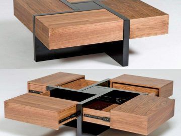 Modern Wooden X-design Coffee Tables