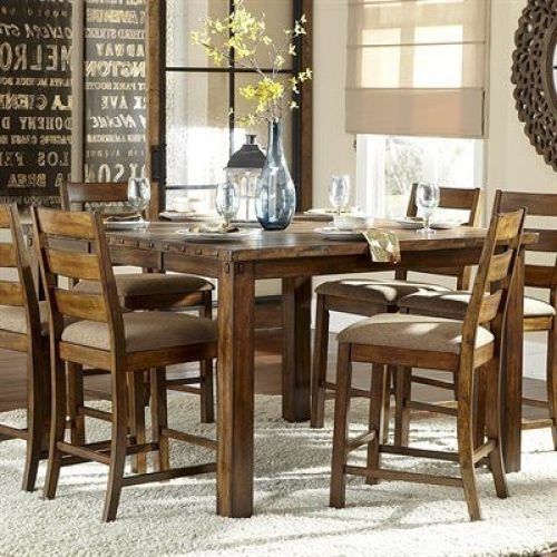 Candice Ii 7 Piece Extension Rectangular Dining Sets With Slat Back Side Chairs (Photo 11 of 20)