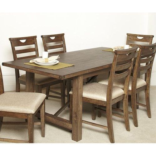 Craftsman 9 Piece Extension Dining Sets With Uph Side Chairs (Photo 11 of 20)