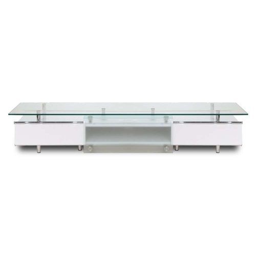 White Glass Tv Stands (Photo 4 of 15)
