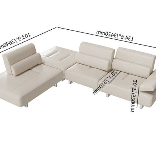 L-Shaped Couches With Adjustable Backrest (Photo 17 of 20)