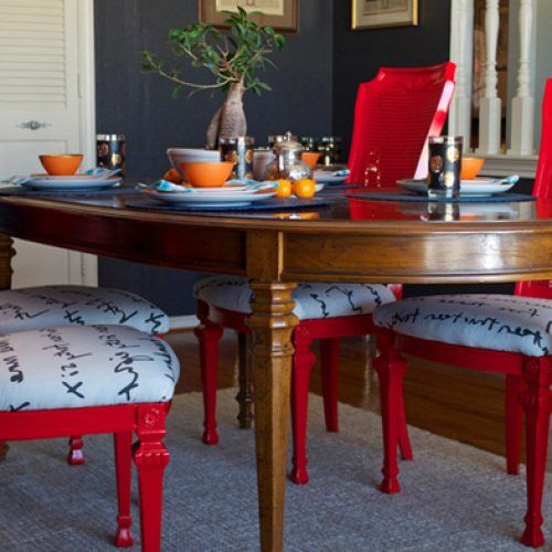 Red Dining Tables And Chairs (Photo 3 of 20)