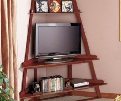 2024 Popular Space Saving Black Tall Tv Stands with Glass Base