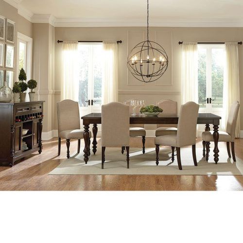 Norwood 7 Piece Rectangular Extension Dining Sets With Bench & Uph Side Chairs (Photo 6 of 20)