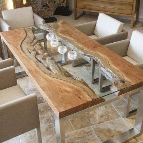 Wood Glass Dining Tables (Photo 8 of 20)