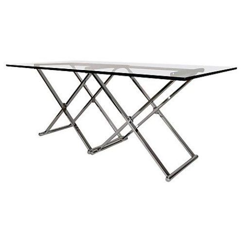 Chrome And Glass Rectangular Console Tables (Photo 14 of 20)
